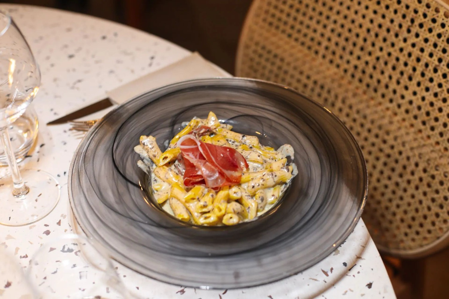 Penne Prosciutto e Tartufo